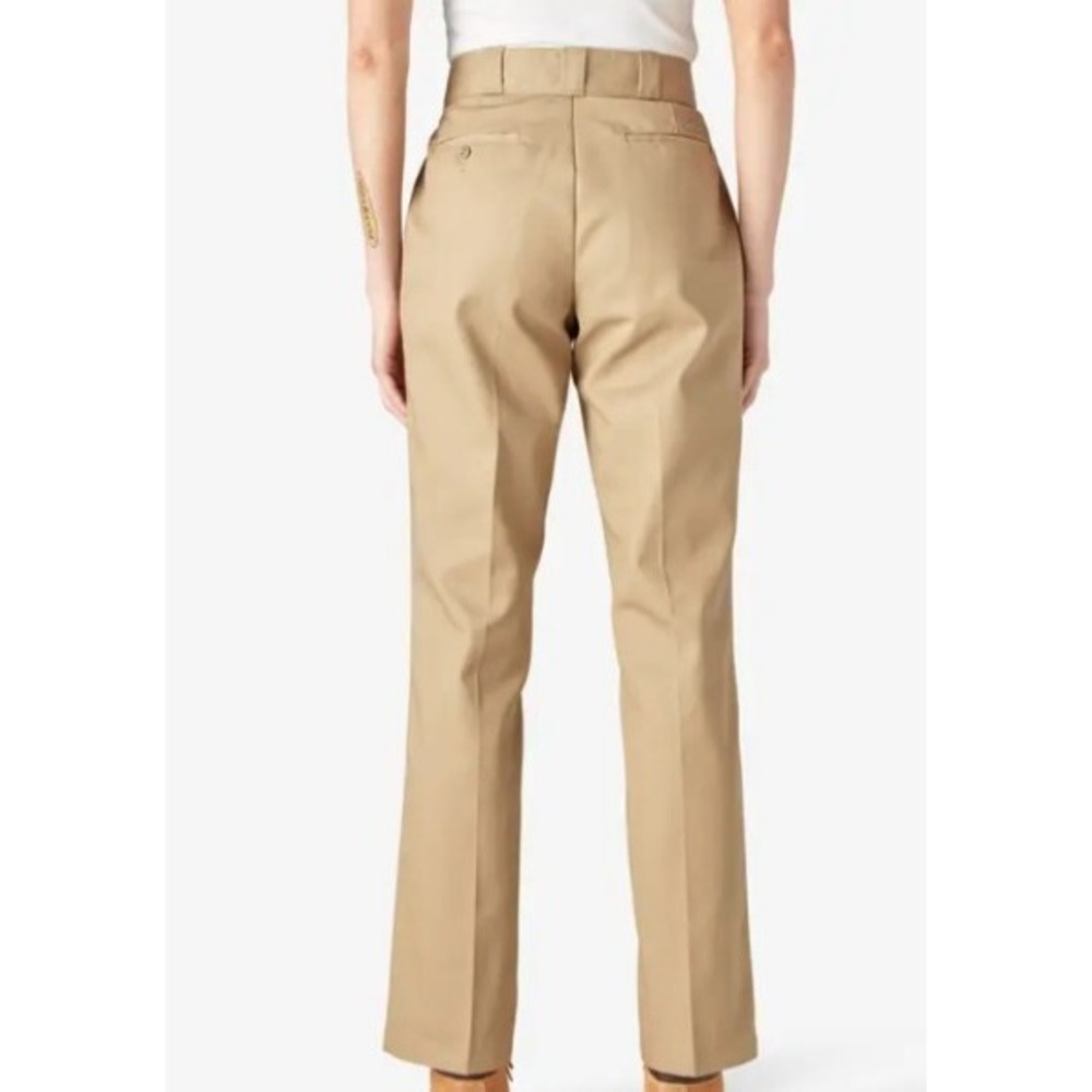 Dickies Women's Size 16W Original Work Pants Khaki Flat Front Pockets NWT - Picture 5 of 8